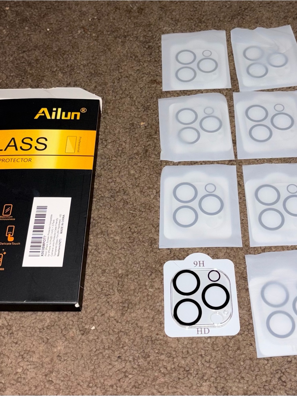 Ailun Black Camera Lens Protectors